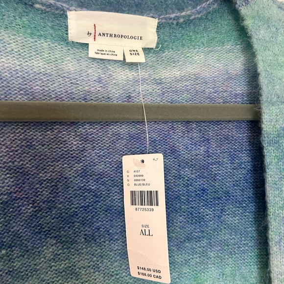 ✨sold✨ANTHROPOLOGIE Cozy Ombre Stripe Duster Sweater - Picture 7 of 7